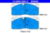 ATE 13.0460-2843.2 Brake Pad Set, disc brake